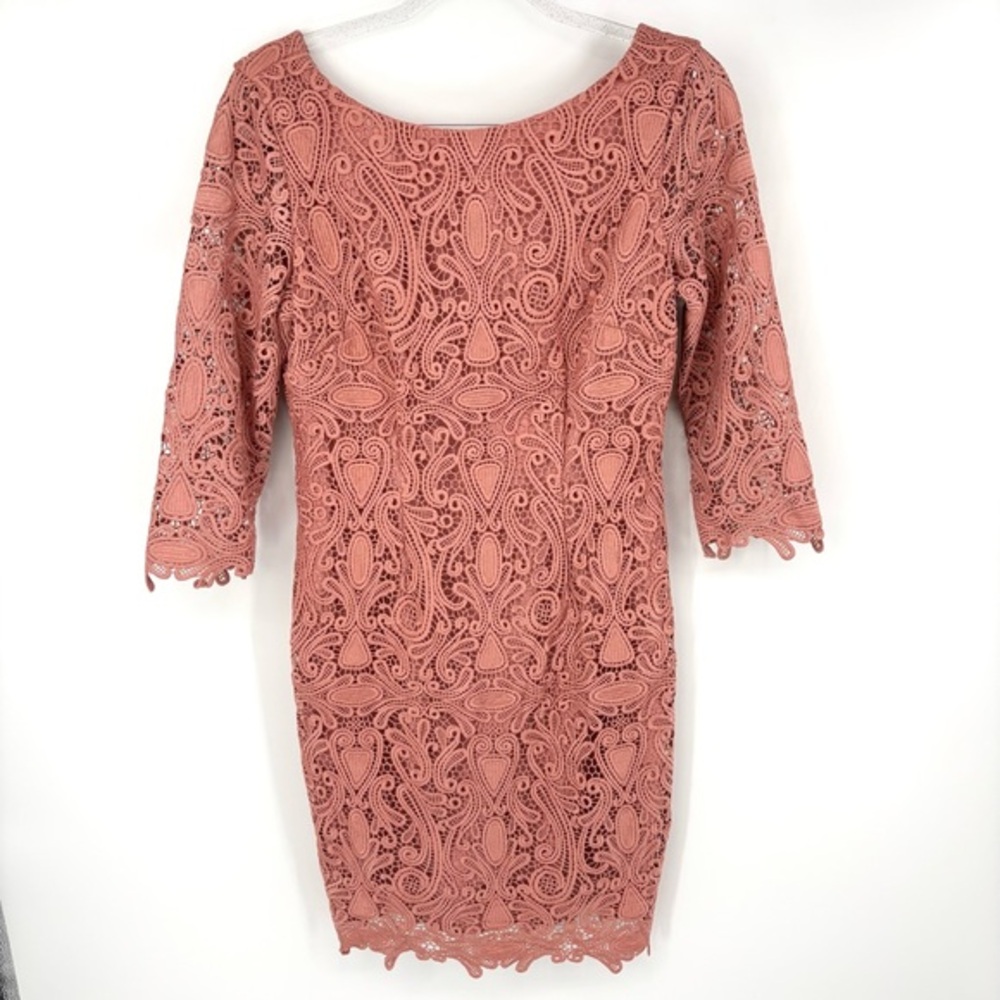 Eliza J Lace Sheath Dress Size 6 Pink